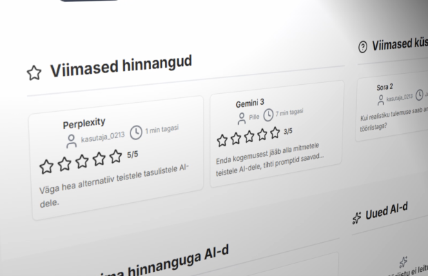 Müüa leht tehismõistus.ee/tehismoistus.ee koos veebilehega, mis koondab AI-si