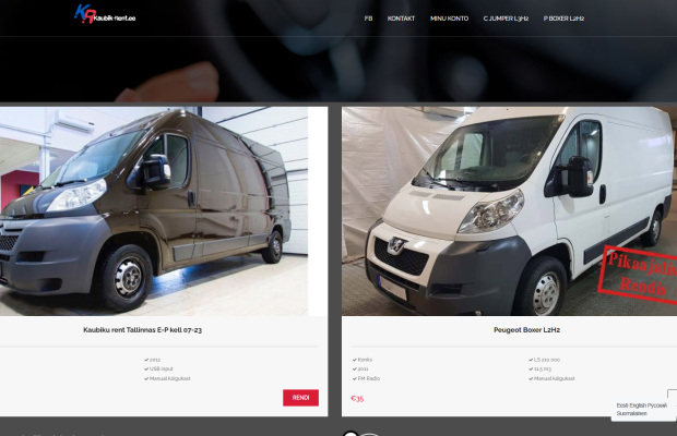 Müüakse töötav äri kiire tasuvusajaga. kaubik-rent.ee
