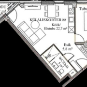 Müüa korter, 2 tuba, Lai tn 15a, Kesklinn, Pärnu linn, Pärnu