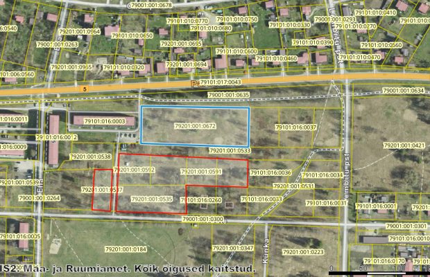 Müüa maatükk, ärimaa - Suve tn 5, Tapa linn, Tapa vald, Lääne-Virumaa
