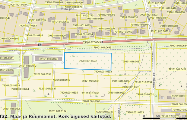 Müüa maatükk, ärimaa - Suve tn 5, Tapa linn, Tapa vald, Lääne-Virumaa