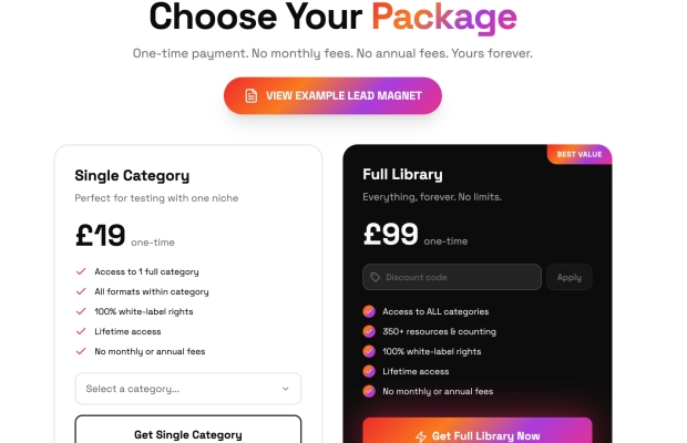Leadsmagnet.store web portal (digital products e-store) OFFER PRICE!