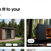 Müüa aia-, moodul- või saunamajade müügiks sobilik bränd MODULNEST (paku hind)