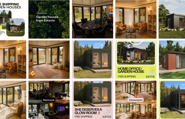 Müüa aia-, moodul- või saunamajade müügiks sobilik bränd MODULNEST (paku hind)